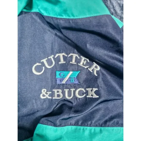 Vintage Cutter and Buck 1/4 Zip Pullover Windbreaker - Sz Large - Picture 4 of 7